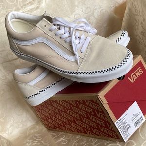 New Vans Old Skool Checkerboard Foxing Turtle sneakers men sz 11.5